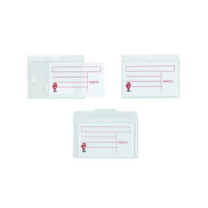 Porta badge in plastica rigido 7x9 senza clip (scatola 50pz)
