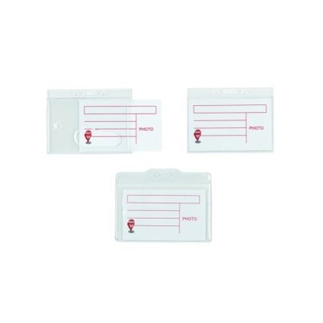 Porta badge in plastica rigido 7x9 senza clip (scatola 50pz)