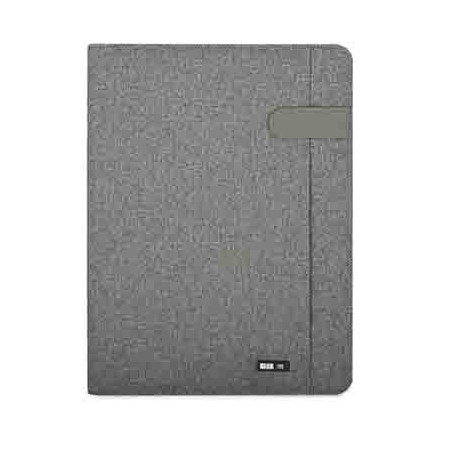 Porta blocco A4 tessuto grigio