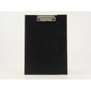 Porta blocco con molla con patta nero in similpelle