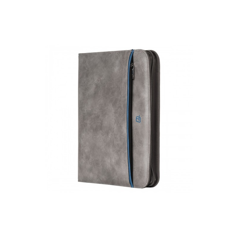 Porta blocco in ecopelle in Tempo blue gate grigio fumo