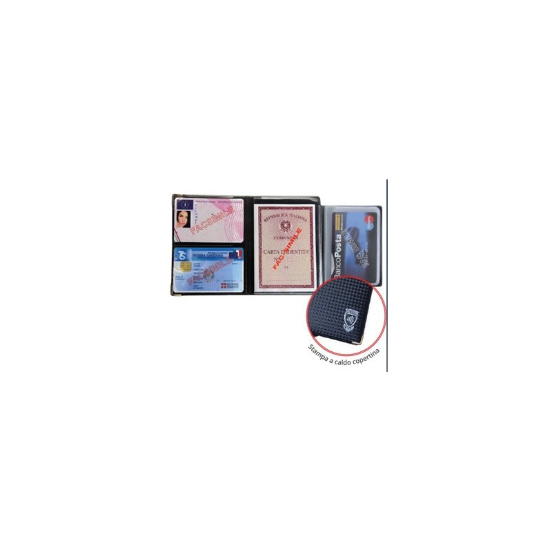Porta Card Alplast Scudo Carbon