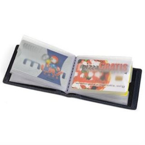 Porta carte credito 24 posti in pelle