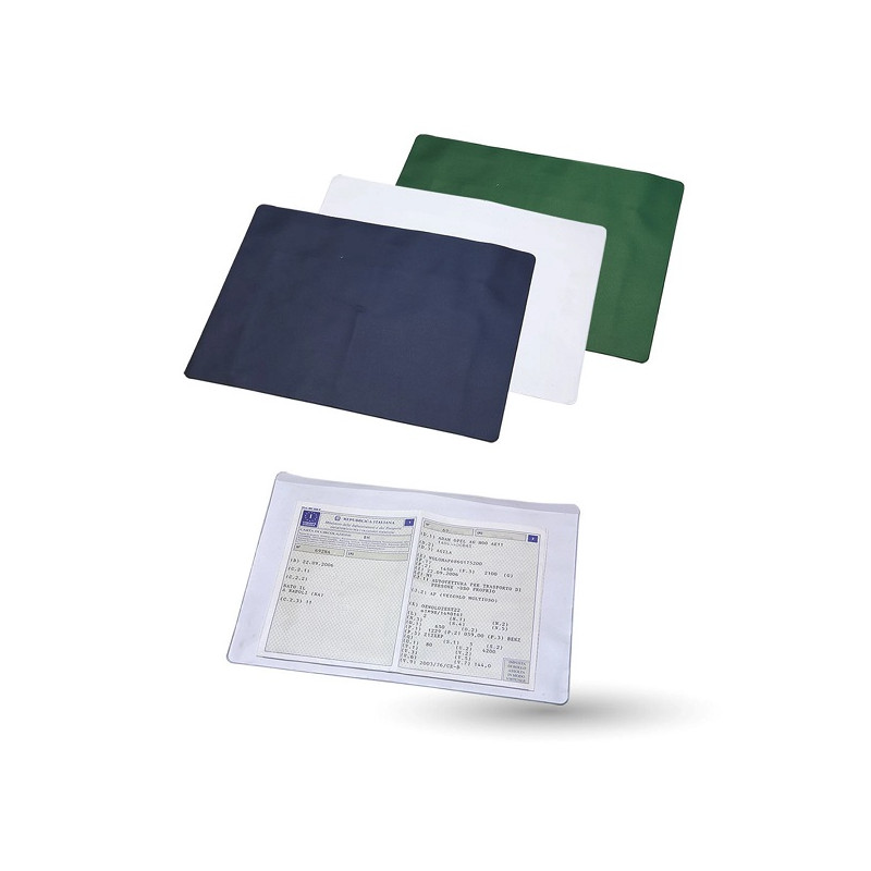 Porta documenti per auto bianco 100pz