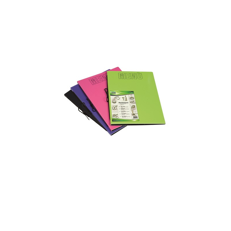 Porta Menù 10 tasche A4 colori assortiti