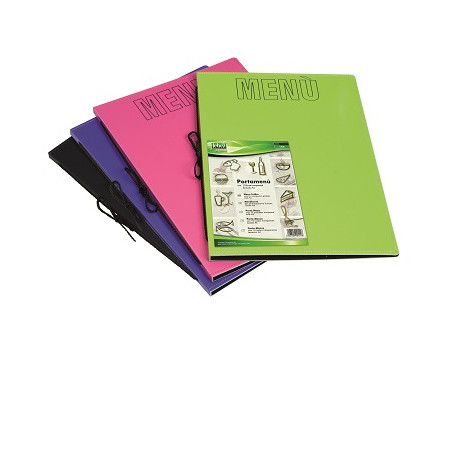 Porta Menù 10 tasche A4 colori assortiti