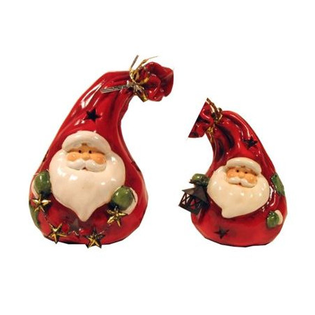 Portacandela Babbo Natale