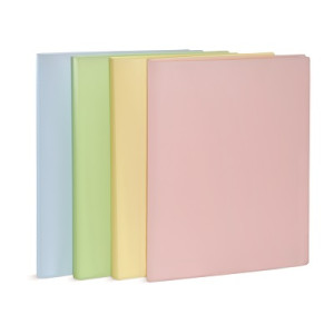 Portalistino A4 20ff colori pastello