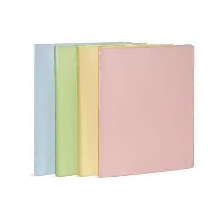 Portalistino A4 20ff colori pastello