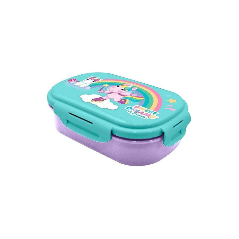 Portamerende Lunch box + posate Unicorno sweet dreams
