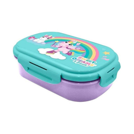 Portamerende Lunch box + posate Unicorno sweet dreams
