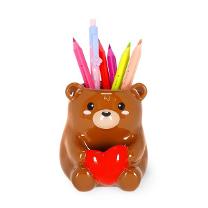 Portapenne in Ceramica - Teddy Bear - Desk Friends - Legami
