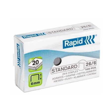 Punti Rapid 126 26/6 1000pz (sc.da 20)