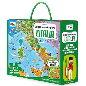 Puzzle Italia in cartone 200pz d.70cm