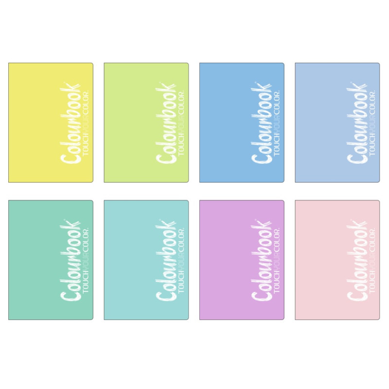 Quaderno brossurato pastello Colourbook 1 rigo(list.€2,00)