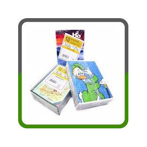 Quaderno standard fantasia 40fg / 80pg con frontespizio - Rigatura 1rigo