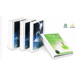 Raccoglitore personalizzabile 4 anelli D.50 bianco display
