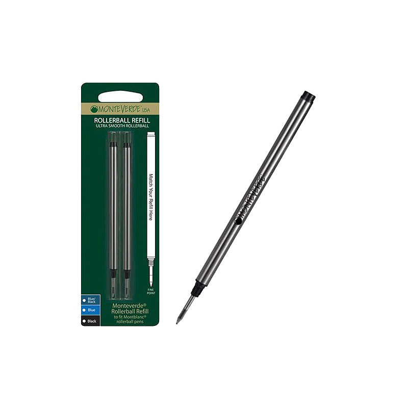 Refill MontBlanc roller F nero 2 pz Monteverde