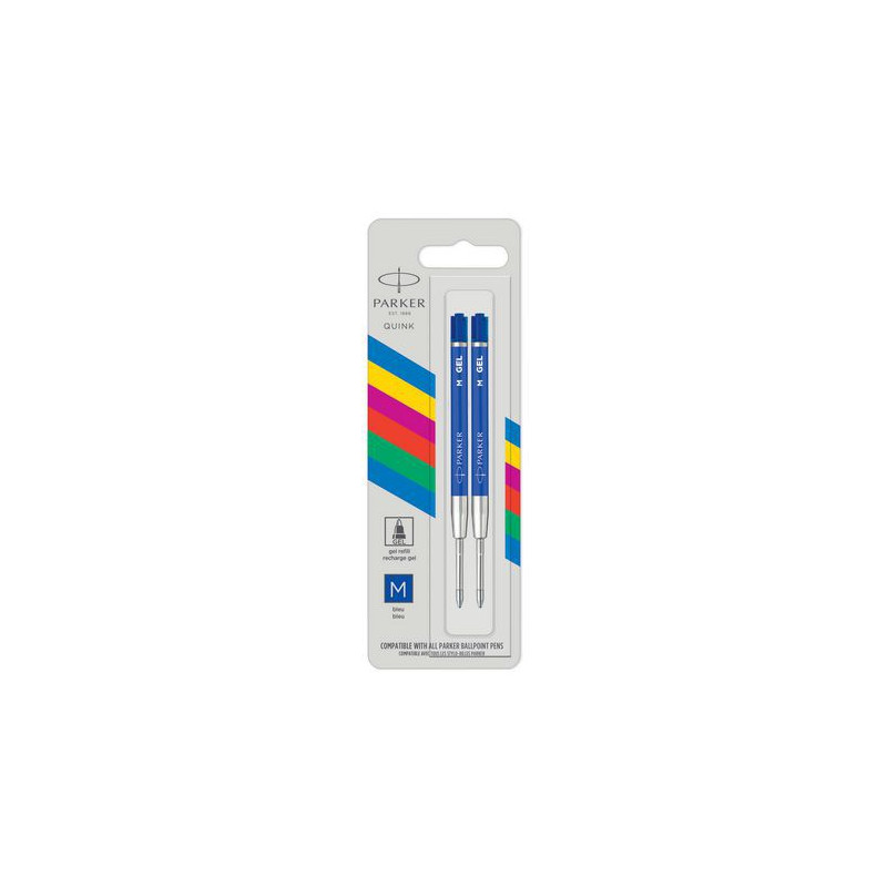 Refill Parker sfera gel blu M 2pz