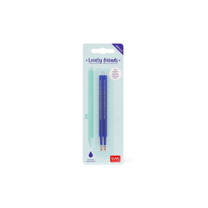 Refill per Penna GEL LOVELY FRIENDS 0,7  Legami Blue 2pz