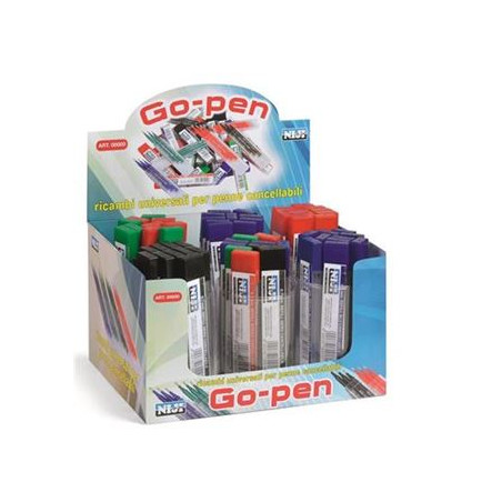 Refill tipo Frixion 0,7mm verde 3 pz cancellabile ricaricabile-con inchiostro gel termosensibile