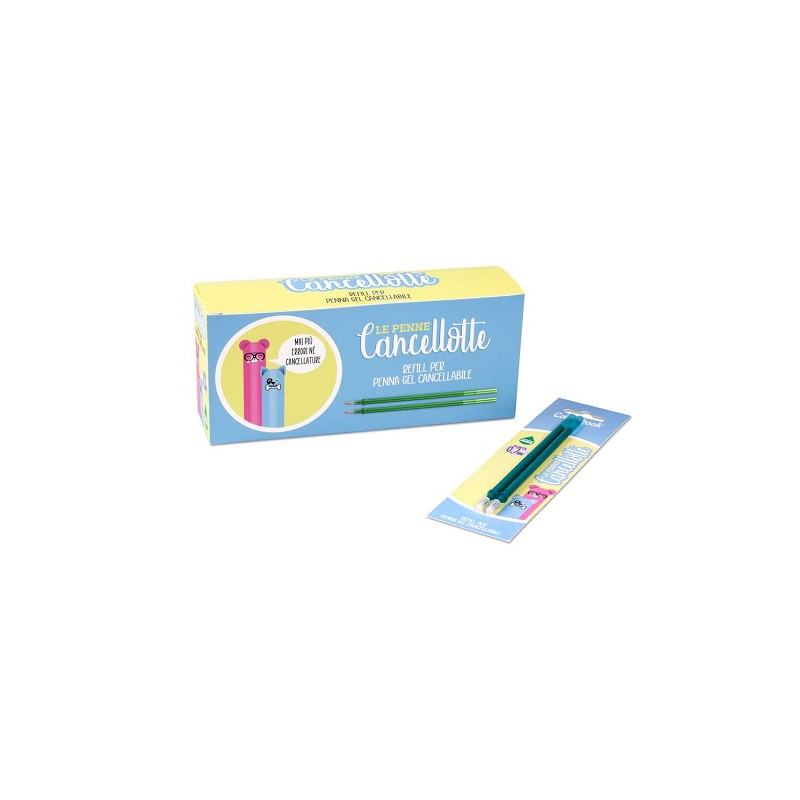 Refills gel cancellotta Colourbook verde 2pz
