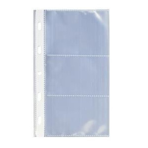 Ricambi porta biglietti visita  con anelli 10pz 3 posti