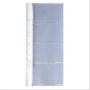 Ricambi porta biglietti visita  con anelli 10pz 4 posti