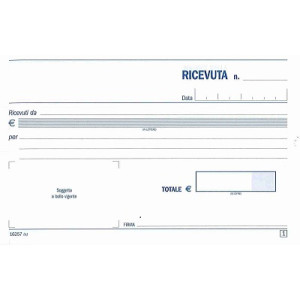 Ricevute generiche 2 copie A6