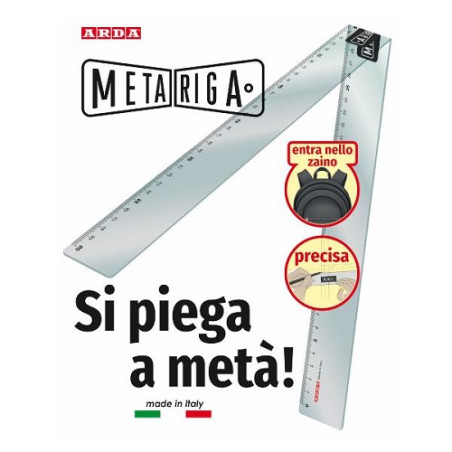 Riga pieghevole 60cm Arda METARIGA