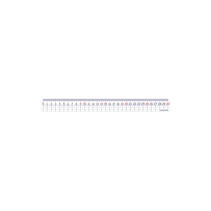 Righello 20cm millimetrato trasparene di precisione.Griglia di allineamento.