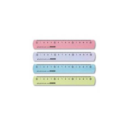 Righello in alluminio pastello cm.15