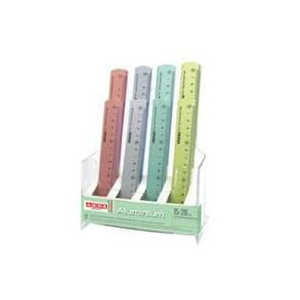 Righello in alluminio pastello cm.20