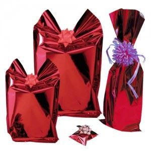 Sacchetti Metal Rosso 35x50 50pz