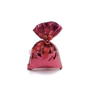 Sacchetti Metal rosso 35x50 con pattella adesiva 50pz