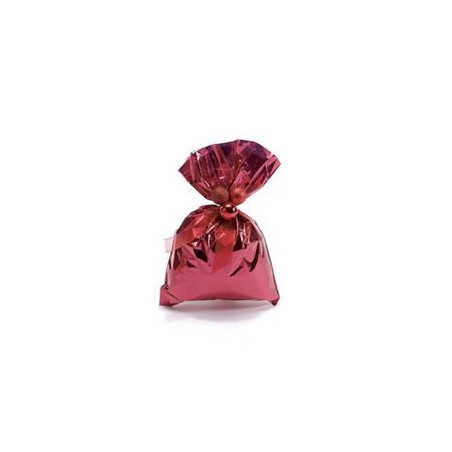 Sacchetti Metal Rosso 40x65 con pattella adesiva 25pz