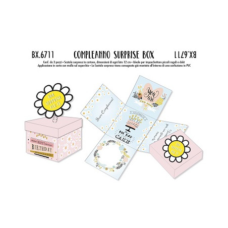 Scatola sorpresa compleanno donna