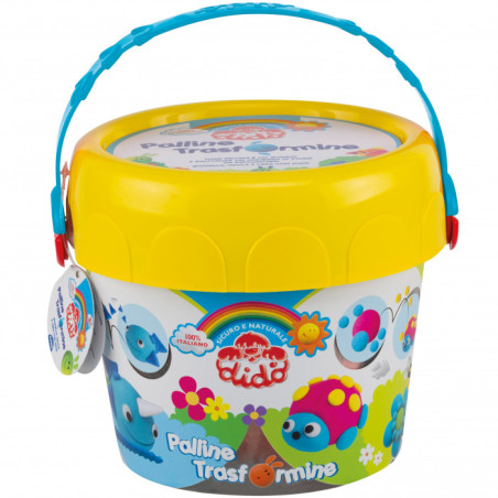 SECCHIELLO PALLINE TRASFORMINE FILA plastilina didò