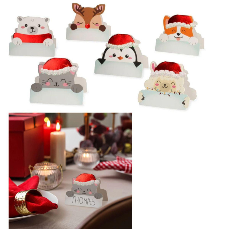 Segnaposto Natalizi 12pz Legami