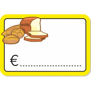 Segnaprezzo in PVC cancellabile 10pz panetteria