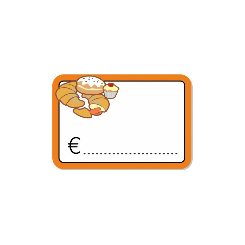 Segnaprezzo in PVC cancellabile 10pz pasticceria