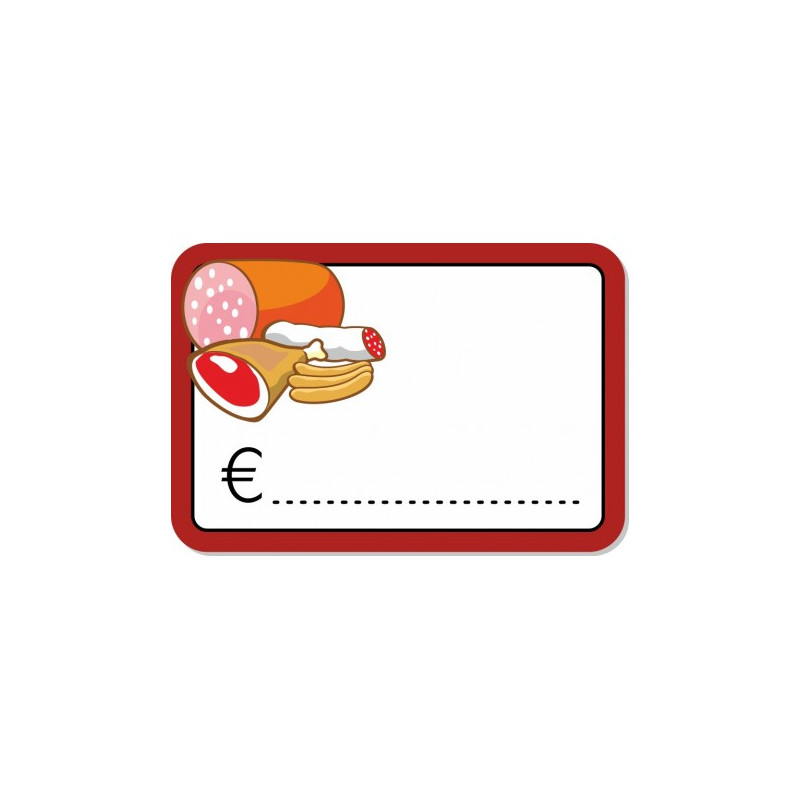 Segnaprezzo in PVC cancellabile 10pz salumi