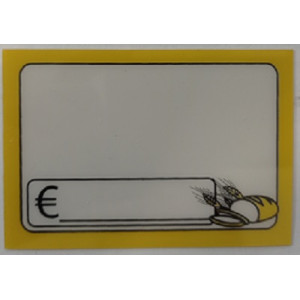 Segnaprezzo in PVC cancellabile gastronomia pane + ago + tenaglia + pennarello 30pz