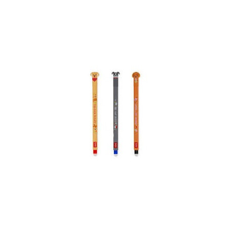 Set 3 Penne erasable gel pen- golden+bulldog+poodle