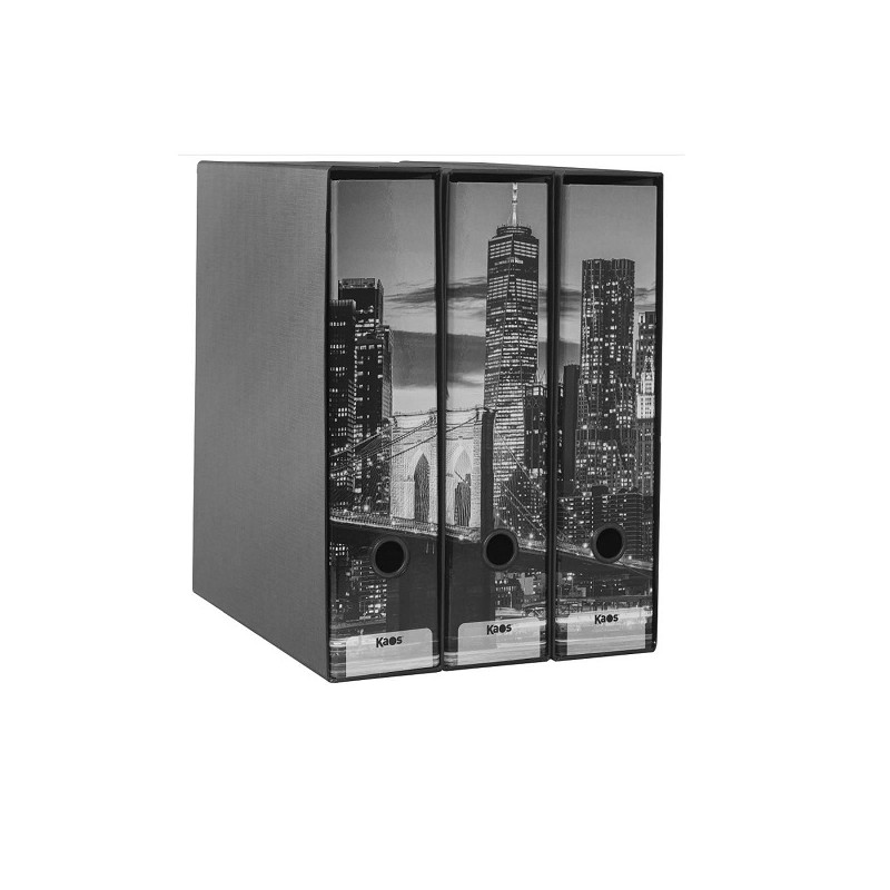 SET 3 RACC.ANELLI DORSO 8CM NEW YORK KAOS