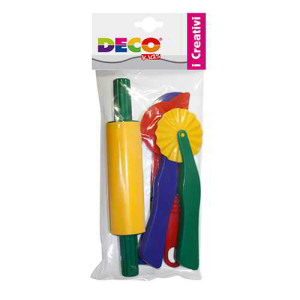 Set 6pz accessori per modellare- Set attrezzi didattici in materiale acrilico