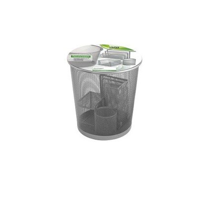 Set da scrivania in metallo 4pz nero