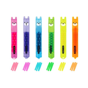 Set di 6 Mini Evidenziatori - Teddy's Mood Legami
