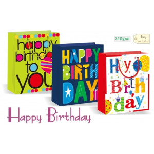 Shopper happy birthday 26x32x12