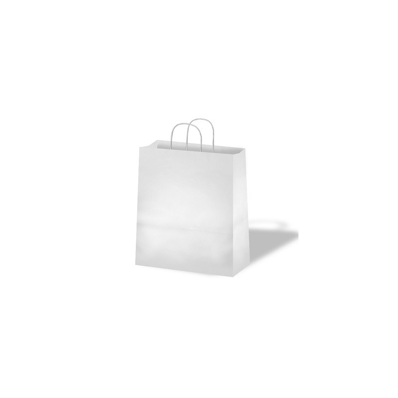 Shopper in carta bianche formato utile 46x16x49